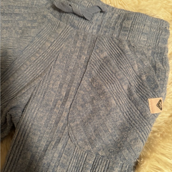 Roxy Blue Ribbed Joggers - Picture 2 of 4